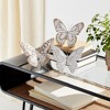 Melrose Stone Butterfly Shelf Sitter (Set of 3) - 3 of 4