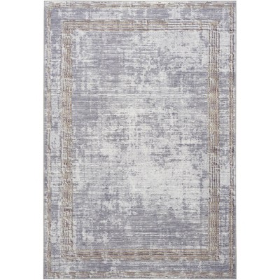 Nourison Daydream Distressed Double Border Non-Skid Washable Indoor Area Rug