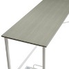 NicBex Home Office Desk L-Shaped Morden Writing Desk with 4 wheel CPU stand, Wooden Desktop and Metal Legs for Study and Work - 4 of 4