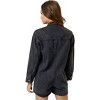 Women's Buttoned Romper - Blue Blush - 2 of 2