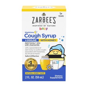 Zarbee's Baby Immune with Honey - Nighttime Cough Syrup - 2 fl oz - 1 of 3