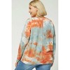 Women's Tie Dye Sweater- Plus - entro - 3 of 4