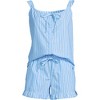 Lands' End Women's Poplin 2 Piece Pajama Set - Tank Top and Shorts - 3 of 4