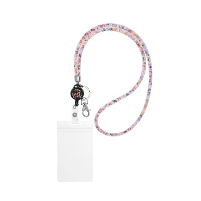 Unique Bargains Crystal ID Badge Bling Keychain Lanyards with Metal Clasps