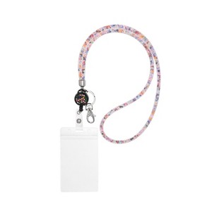 Unique Bargains Crystal ID Badge Bling Keychain Lanyards with Metal Clasps - 1 of 4
