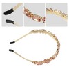 Unique Bargains Women's Fashion Vintage Thin Rhinestone Metal Knotted Headbands 1 Pc - 3 of 4
