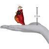 Old World Christmas Blown Glass Ornament for Christmas Tree, Mini Cardinal - 3 of 3