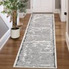 Acekool Area Rugs: Washable Non-Slip Modern Line Art Carpet, Soft Low Pile Stain Resistant Rugs for Living Room, Bedroom, Home, Dining Room, Black - 4 of 4