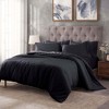 Egyptian Cotton 400 Thread Count Solid Duvet Cover Set by Blue Nile Mills - 2 of 4