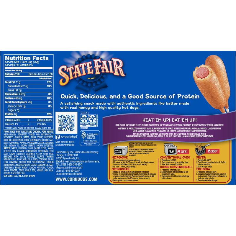State Fair Classic Frozen Corn Dogs - 16oz/6ct, 2 of 10