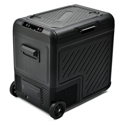 EUHOMY 12 Volt Refrigerator, 59Qt Dual Zone Car Refrigerator, Electric Cooler