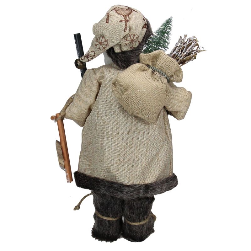 Northlight 16.5" Country Rustic Santa Claus with Wooden Sled and Gifts Christmas Figure, 5 of 7