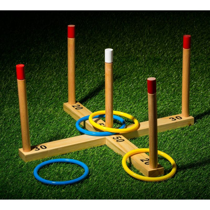 Franklin Sports Wooden Ring Toss, 2 of 10
