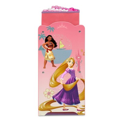 Disney Princess Pink Wooden 6-Bin Toy Organizer
