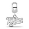 Black Bow Jewelry Sterling Silver Minnesota Twins MLB Bracelet Bead Charm - image 2 of 4