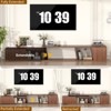 Extendable TV Stand with Sliding Doors Minimalist Rectangle - 3 of 4