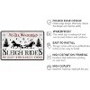 Lomsoe Winter Wonderland Sleigh Rides Metal Tin Sign Christmas Theme Retro Poster Christmas Wall Decor Art Winter Decoration Vintage Plaque 8x12 Inch - 2 of 4