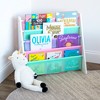 Holland Kids' Bookshelf 4 Tier Book Organizer White/Fresh Pastel - Humble Crew: Small Bookshelf for Kids Room, MDF - 4 of 4