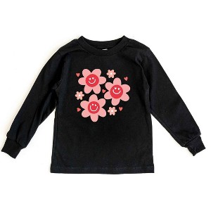 The Juniper Shop Hippy Flower Valentine Youth Long Sleeve Tee - 1 of 3