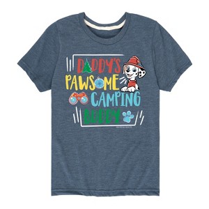 Boys' - Paw Patrol - Daddy's Pawsome Camping Buddy Short Sleeve Graphic T-Shirt - 1 of 4