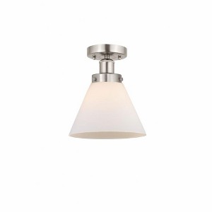 Cone - 1 Light Semi-Flush Mount In Industrial Style-9.75 Inches Tall and 7.75 Inches Wide - 1 of 1