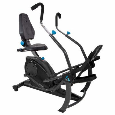 Teeter 106.9 Pound FreeStep Elliptical Exercise Machine Recumbent Cross Trainer and Cardio Exercise Equipment with Battery Powered Display, Black