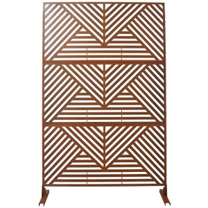 CAVINAS Matrix Metal Decorative Patio Screens, Outdoor & Indoor, Freestanding Decorative Privacy Screen for Deck Balcony Patio - 1 of 4