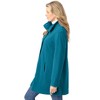 Woman Within Fleece Swing Funnel-Neck Coat - 4 of 4