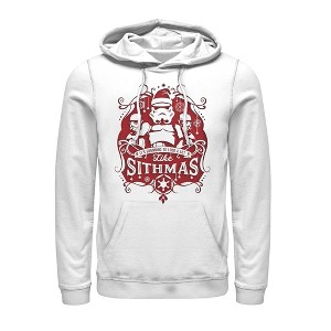 Men's Star Wars Christmas Looking Like Sithmas Pull Over Hoodie - 1 of 3