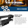 Disc-O-Bed Youth Kid-O-Bunk 2 Person Bench Bunked Double Bunk Bed Cots with 2 Side Organizers and Carry Bags for Outdoor Camping Trips, Black - 2 of 4