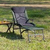Okak Portable Camping Chairs with Adjustable Backrest, Hunting Chair with Headrest and Armrest Design, Camp Chair for Outdoor Camping - 2 of 4