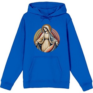 Virgin Mary  Adult Long Sleeve Hoodie - 1 of 3