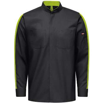 Red Kap Men's Long Sleeve Two-Tone Pro+ Work Shirt With Oilblok And Mimix