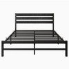 Lyngins Industrial Retro Twin Bed Frame with Headboard, Heavy Duty Metal Slats, Noise-Free, Under-Bed Storage, No Box Spring Needed,Platform Bed Frame - 4 of 4