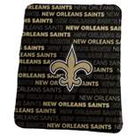 NFL New Orleans Saints Classic Fleece Throw Blanket