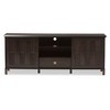 Unna Wood TV Cabinet with 2 Sliding Doors and Drawer TV Stand for TVs up to 70" Dark Brown - Baxton Studio - 2 of 4