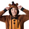 Five Nights At Freddy's Freddy Fazbear Long Sleeve Men's Brown Cosplay Hoodie - 3 of 4