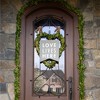 Pavilion Gift Company - Love Lives Here - 14" x 16" Banner - Wall Sign Panels - 2 of 4
