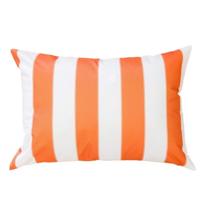 TopComfy Support Pillow Horizon Stripe Pillow for Outdoor and Indoor Relaxation, Orange, 17"*17"*10"