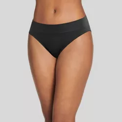 Jockey Generation™ Women's Recycled Seamfree Ribbed Bikini Underwear - Black XXL