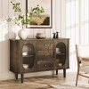 47" Buffet Cabinet, Coffee Bar Cabinet with 2 Doors and 3 Drawers, Buffet Table with Adjustable Shelves for Dining Room, Living Room - 3 of 4