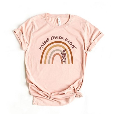 Simply Sage Market Women's Raise Them Kind Rainbow Short Sleeve Graphic Tee