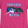 Girls' - How to Train Your Dragon - Together We Fly Fitted Short Sleeve Graphic T-Shirt - 2 of 4