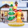 SEVOBAL Inflatable Holiday Decorations 7ft Inflatable Christmas Tree with Gingerbread Men Inflatable Christmas Decorations, Yellow, 60"*30"*84" - 3 of 4