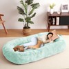 Giant Dog Bed, Human Size Dog Bed for People Doze Off, Napping, Human Dog Sofa Bed, Foldable Lazy Sofa Couch, Plush Dog Bed With Removable Cover - 4 of 4