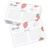 Outshine Co Premium Recipe Cards 3x5 Inches, Strawberry Design (Set of 50) - 3 of 4