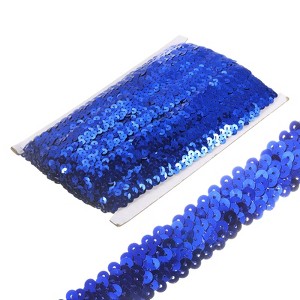 Unique Bargains Waterproof Flat Elastic Crafts Sewing Dress Sequins Trim Ribbon - 1 of 4