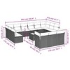 vidaXL Garden Sofa Set Beige - 3 of 4