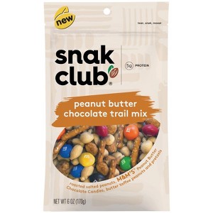 Snak Club Trail Mix Peanut Butter Chocolate - Case of 6 - 6 OZ - 1 of 1
