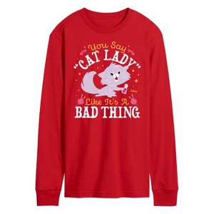 Men's - Disney - Cats & Dogs Long Sleeve Graphic T-Shirt - 1 of 3